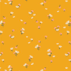 AGF The Flower Fields; Delicate Buttercup, 1/4 yard