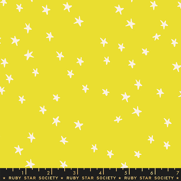 Starry - Citron, 1/4 yard