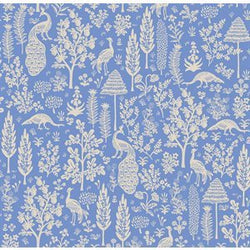 Rifle Paper Co. Camont; Menagerie Silhouette - Blue, 1/4 yard Fabric Cotton + Steel 