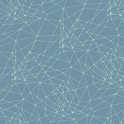 Fabric from the Attic; Little String Theory - Powder Blue, 1/4 yard Fabric Andover 