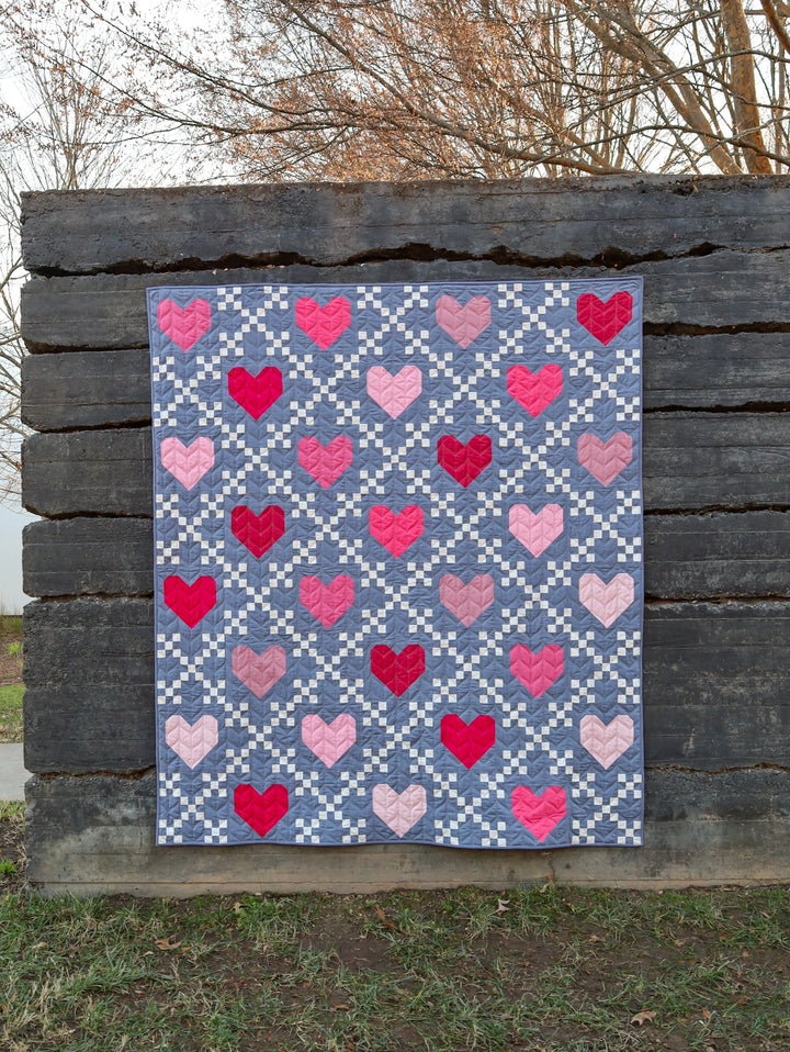Heirloom Hearts Quilt Kit - Cover Version