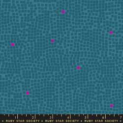 Pixel; Teal,  1/4 yard