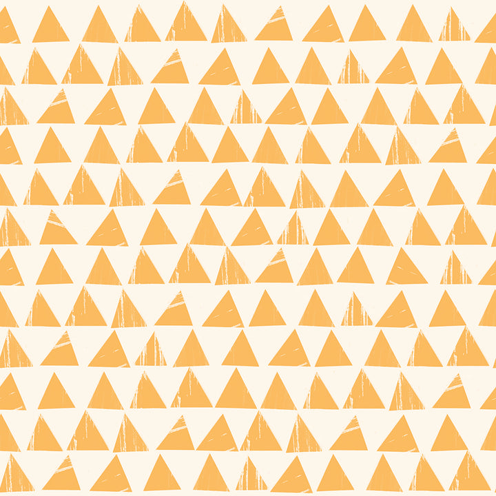 Sketchbook; Triangles - Cantaloupe, 1/4yd