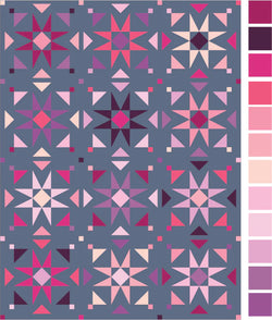 Mosaic Star Quilt Kit - Wildberry Quilt Kit