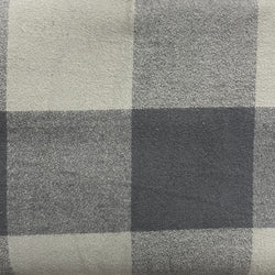 Mammoth Organic Flannel - Charcoal Fabric Piece Fabric Co. 