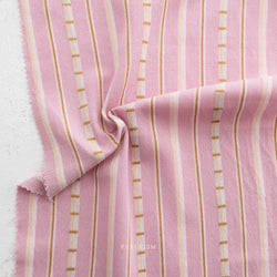 Fableism Monarch Grove - Pink Blossom Ladder Stripe, 1/4 yard