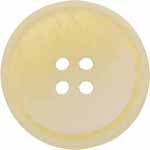 Elan; 4 Hole Button, Ivory and Yellow, 1" (25mm)