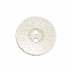 Elan; 2-Hole Button, White- 1/2"