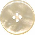 Elan; 4-Hole Button, Pearl, 1-1/8" (28mm)