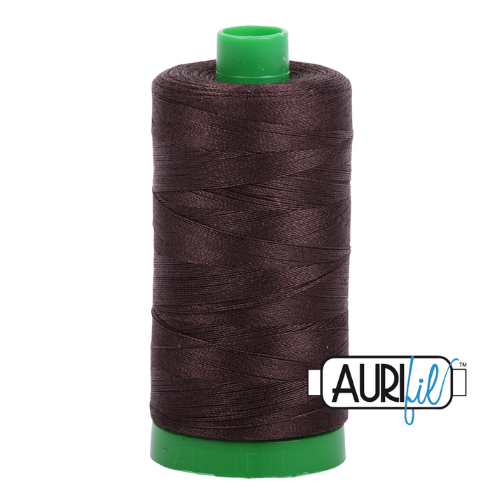 Aurifil Thread - Very Dark Bark 1130 - 40wt