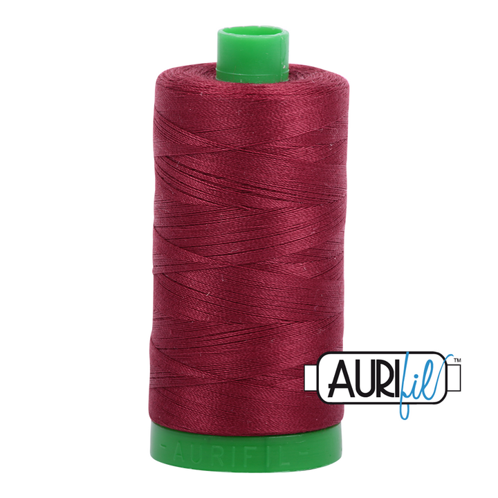 Aurifil Thread - Dark Carmine Red 2460 - 40wt