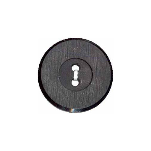 Elan; 2-Hole Button, Black, 1-1/8