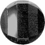 Elan; Shank Button, Black Geometric, 1-1/8" (30mm)