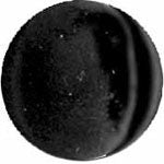 Elan; Shank Button, Black, 5/8" (15mm)