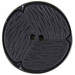 Elan; 2 Hole Button, Black, 1 3/8" (34mm)