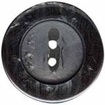 Elan; 2-Hole Button, Grey, 1-1/8" (30mm)