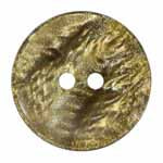 Elan; 2 Hole Button, Gold, 5/8" (15mm)