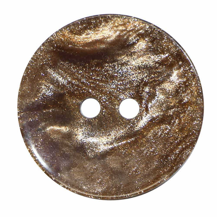 Elan; 2-Hole Button, Caramel, 3/4