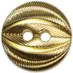 Elan; 2 Hole Button, Gold, 1/2" (13mm)