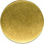 Elan; Shank Button, Gold, 1-3/8" (34mm)