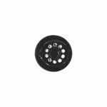 Elan; Shank Button, Black and Gold, 5/8"(15mm)