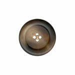 Elan; 4-Hole Button, Brown, 1-1/4" (32mm)