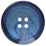 Elan; 4 Hole Button, Blue,