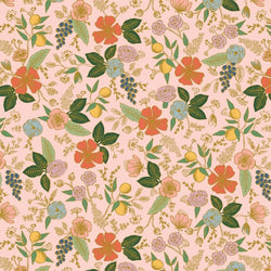 Rifle Paper Co. Orchard; Colette Floral - Blush Metallic, 1/4 yard COMING SOON!