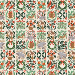 Rifle Paper Co. Holiday Classics 3, Small Holiday Tapestry Cream; 1/4 yard