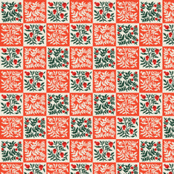 Rifle Paper Co. Holiday Classics 3, Yuletide Floral Red; 1/4 yard