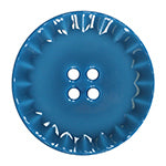 Elan; 4 Hole Button, Teal, 3/4" (18mm)