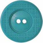 Elan; 2-Hole Button, turquoise, 5/8" (15mm)