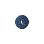 Elan; 2 Hole Button, Black, 3/4" (19mm)