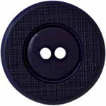 Elan; 2-Hole Button, Blue, 5/8" (15mm)