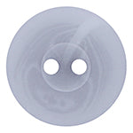 Elan; 2 Hole Button, Grey, 5/8" (15mm)