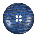 Elan; 4 Hole Button, Blue, 3/4" (18mm)