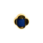 Elan; Shank Button, Navy and Gold, 5/8" (15mm)