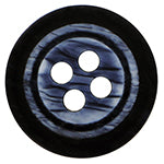 Elan; 4 Hole Button, Navy, 3/4" (20mm)