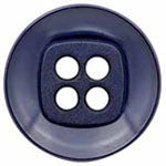 Elan; 4-Hole Button, Navy, 1-3/8" (34mm)