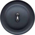 Elan; 2 Hole Button, Blue, 1-3/8" (34mm)