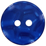 Elan; 2-Hole Button, Blue, 3/4" (20mm)