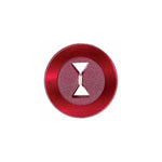 Elan; 2 Hole Button, Wine, 3/4" (18mm)