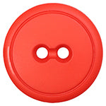 Elan; 2-Hole Button, Red, 3/4" (20mm)