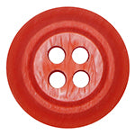 Elan; 4-Hole Button, Red, 3/4" (20mm)