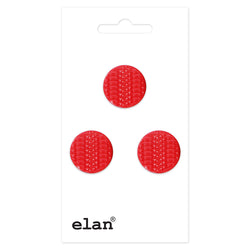 Elan; Shank Button, Red, 9/16" (15mm)