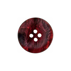 Elan; 4-Hole Button, Burgundy, 3/4" (18mm)