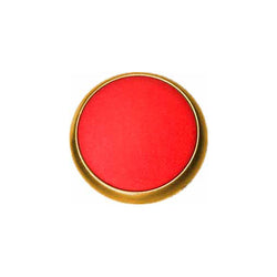 Elan; Shank Button, Red and Gold, 7/8" (23mm)