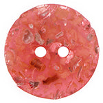 Elan; 2-Hole Button, Coral, 3/4" (18mm)