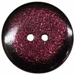 Elan; 2 Hole Button, Black and Purple, 5/8" (15mm)