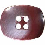 Elan; 4-Hole Button, Burgundy, 7/8